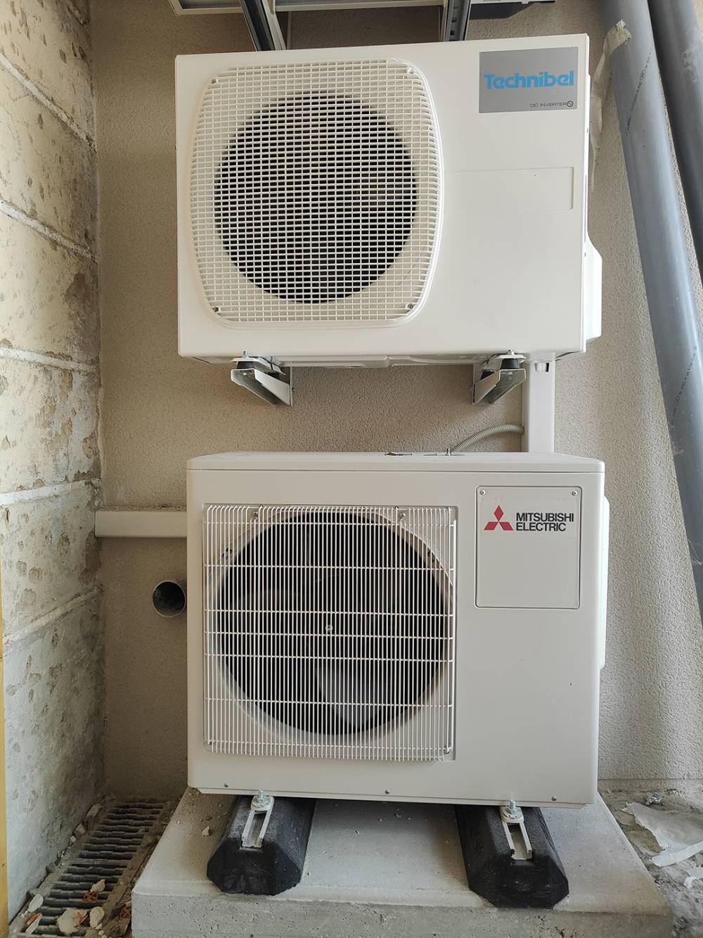 Modules extérieurs Technibel et Mitsubishi