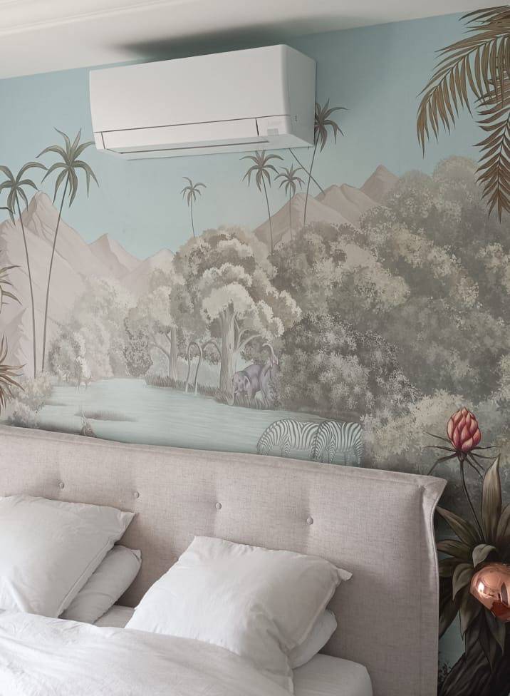 Clim au dessus d'un lit
